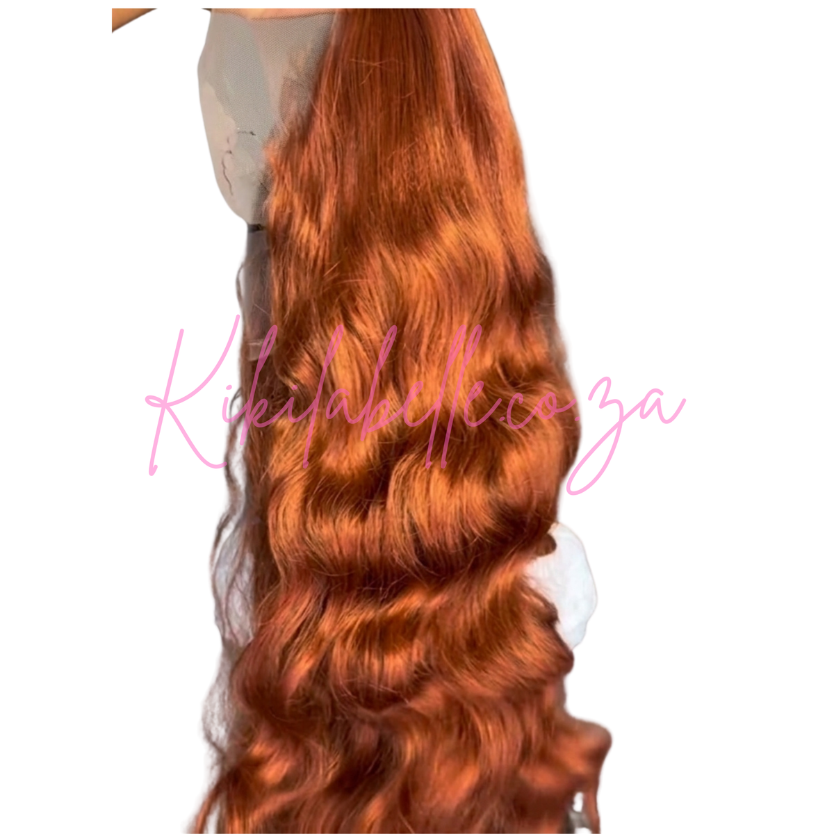 Atarah - 28" Human hair blend - wavy curl- Copper