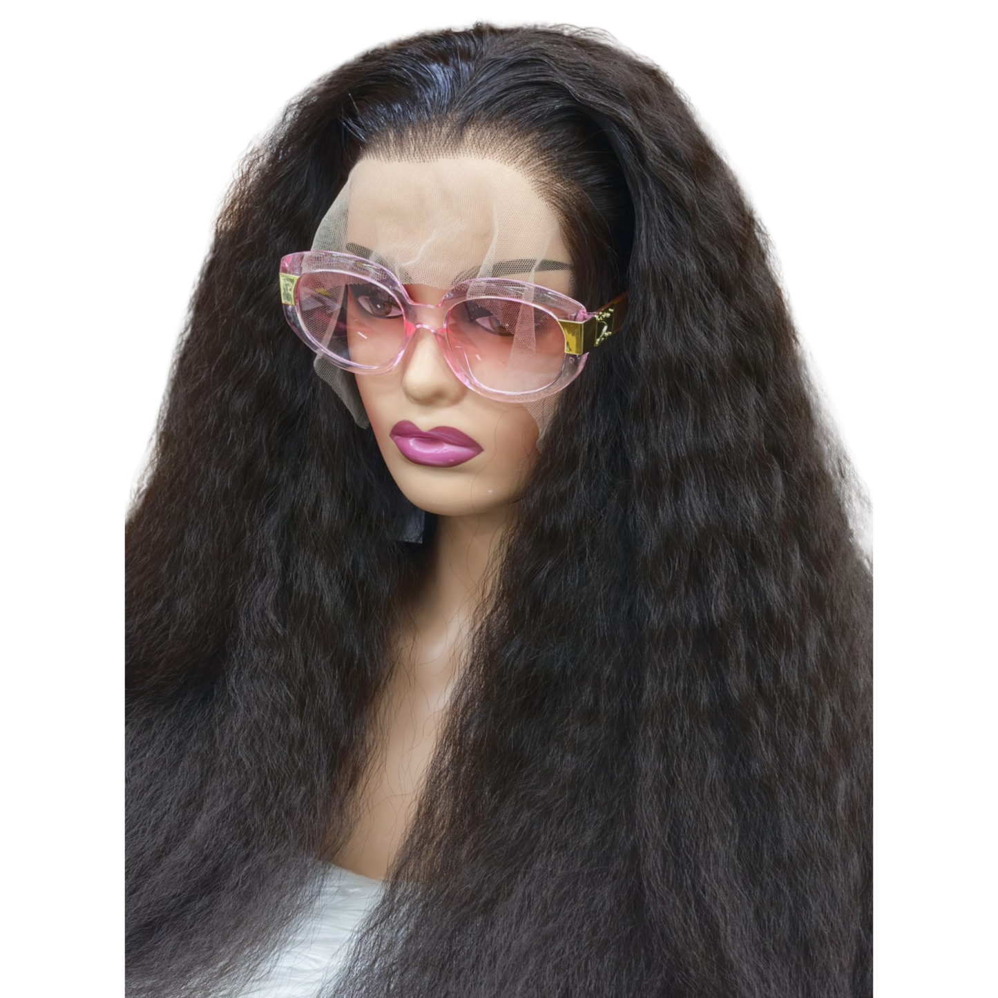 Futura lace front curly wig - 22inch - Natural Black