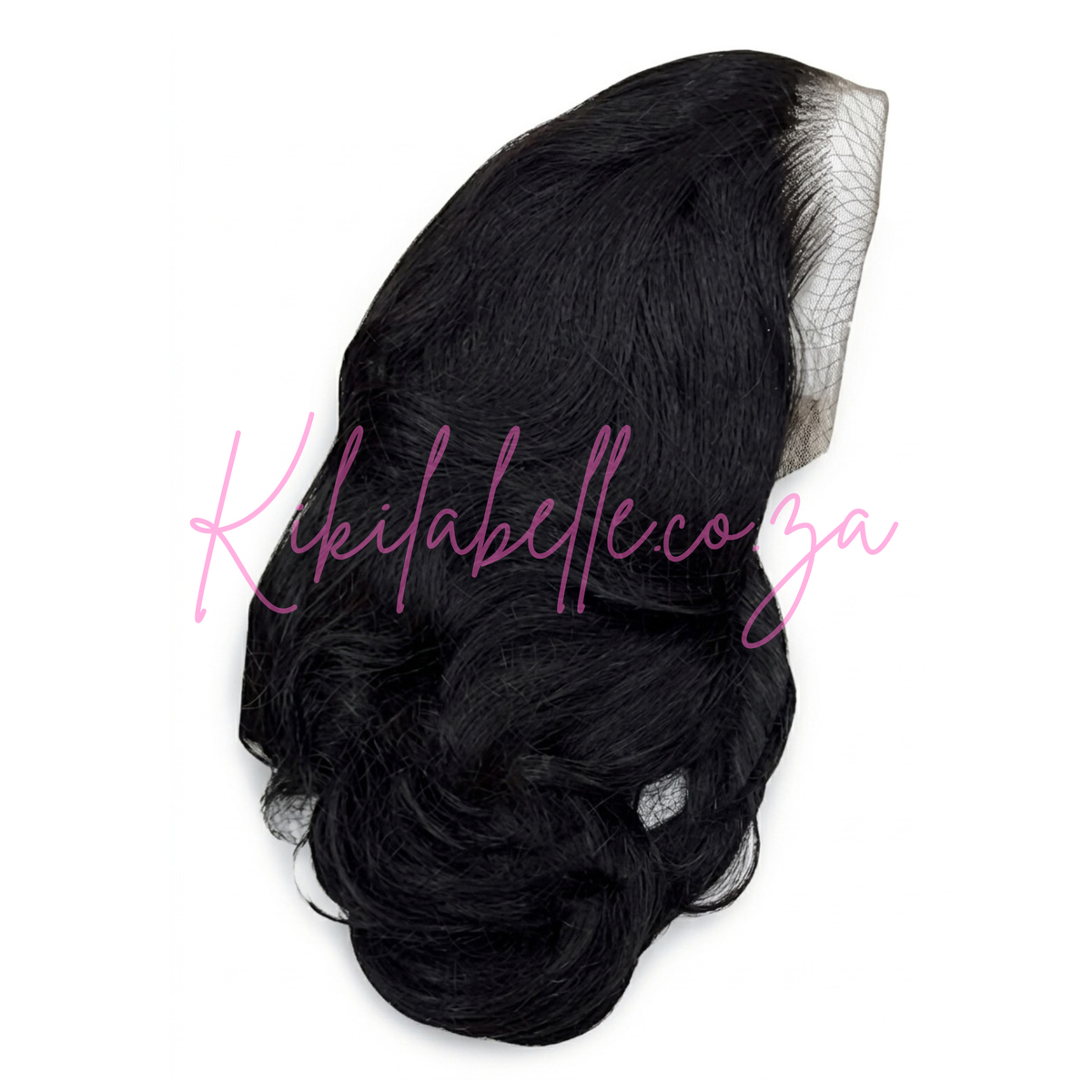 Blow out range - 18" Human hair blend layered wig - Black