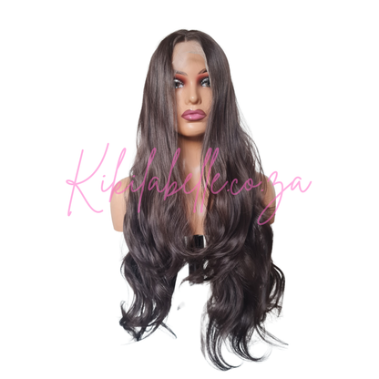 Neema - 26" - Human hair blend - wavy - Brown