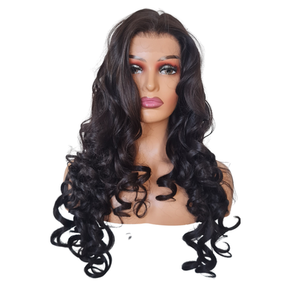 Latisha silky texture wig - 24inch - Chocolate brown (Color 2)