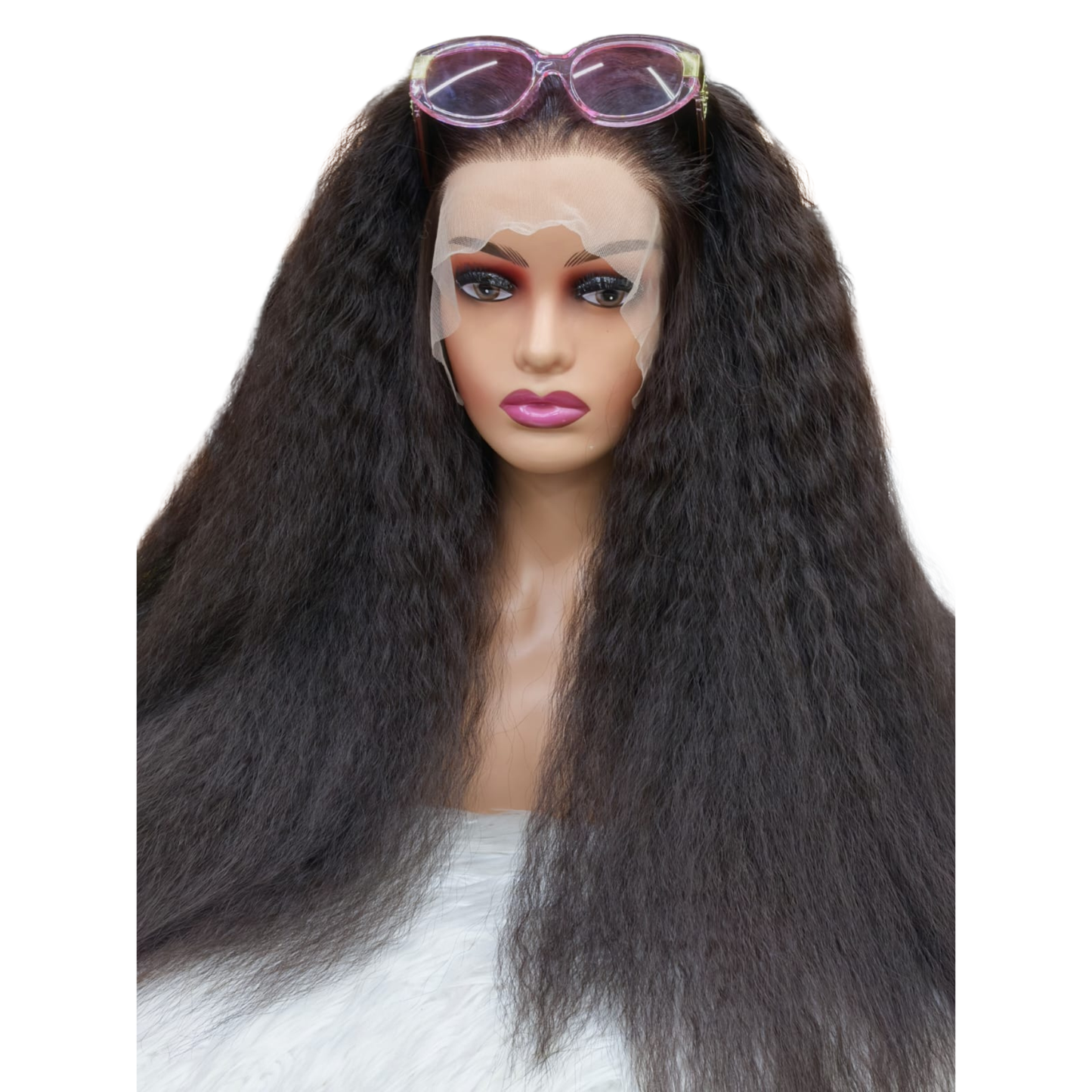 Futura lace front curly wig - 22inch - Natural Black