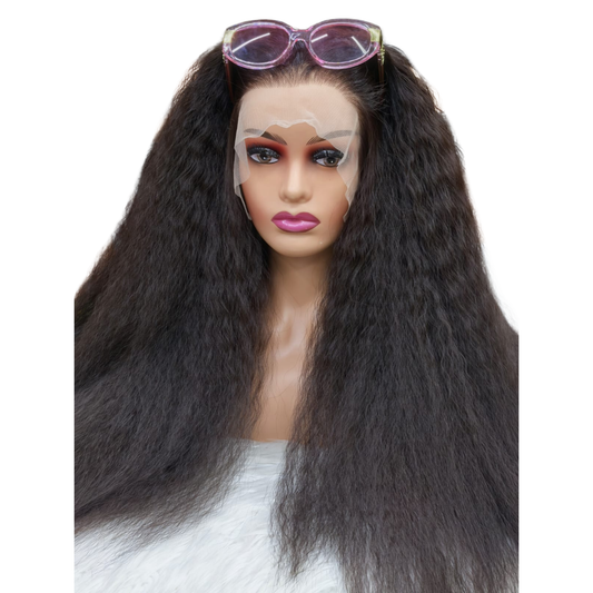 Futura lace front curly wig - 22inch - Natural Black