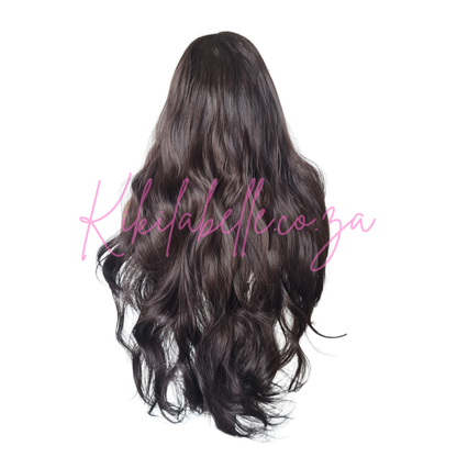 Neema - 26" - Human hair blend - wavy - Brown