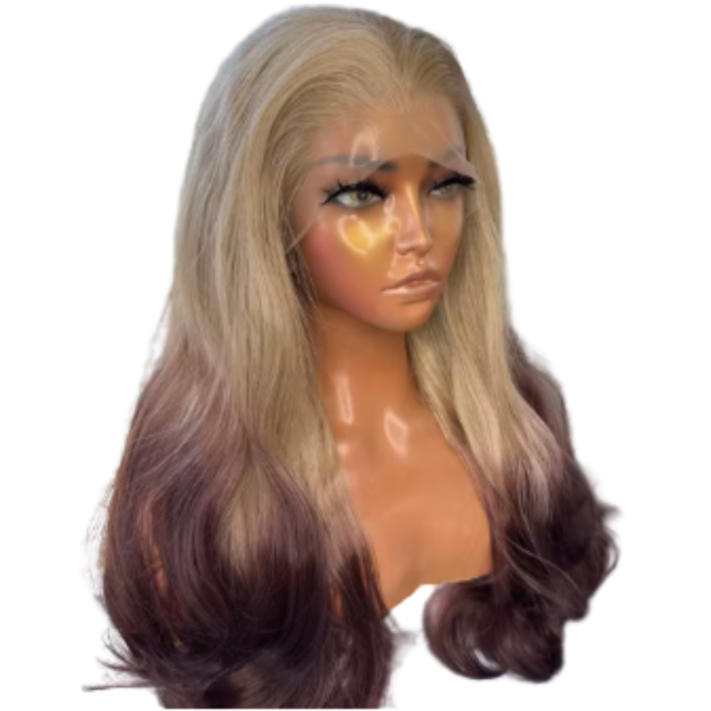 Futura 13x4 20inch wig - Blond and maroon Ombre