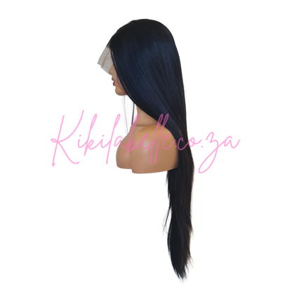 24" Black bus down wig - Japanese Futura fiber