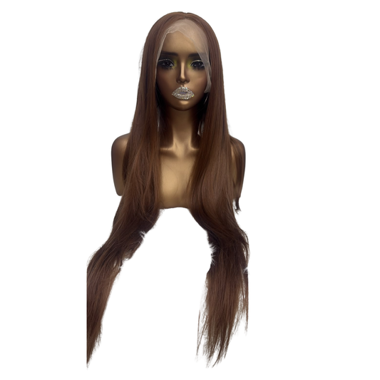 30" - Synthetic - Bus down wig - brown