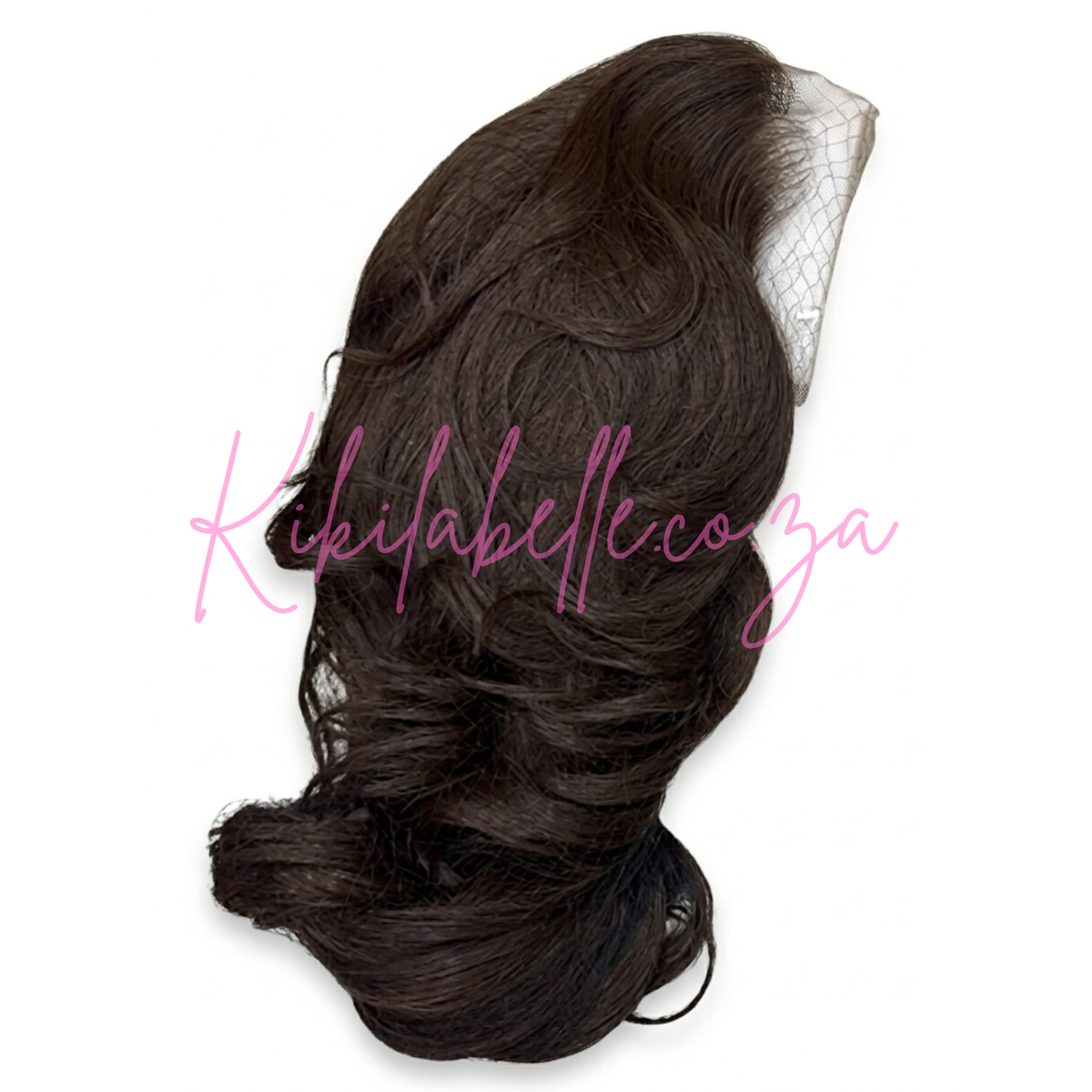 Blow out range - 18" Human hair blend layered wig - Brown