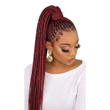 Braided ponytail