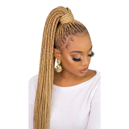 Braided ponytail