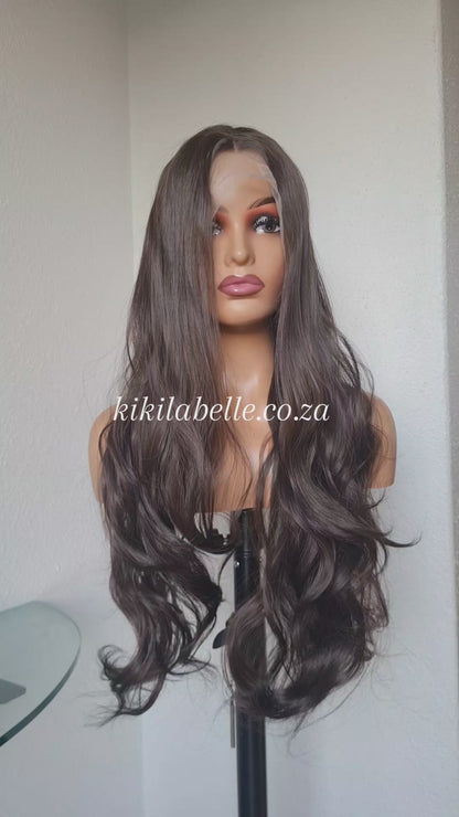 Neema - 26" - Human hair blend - wavy - Brown